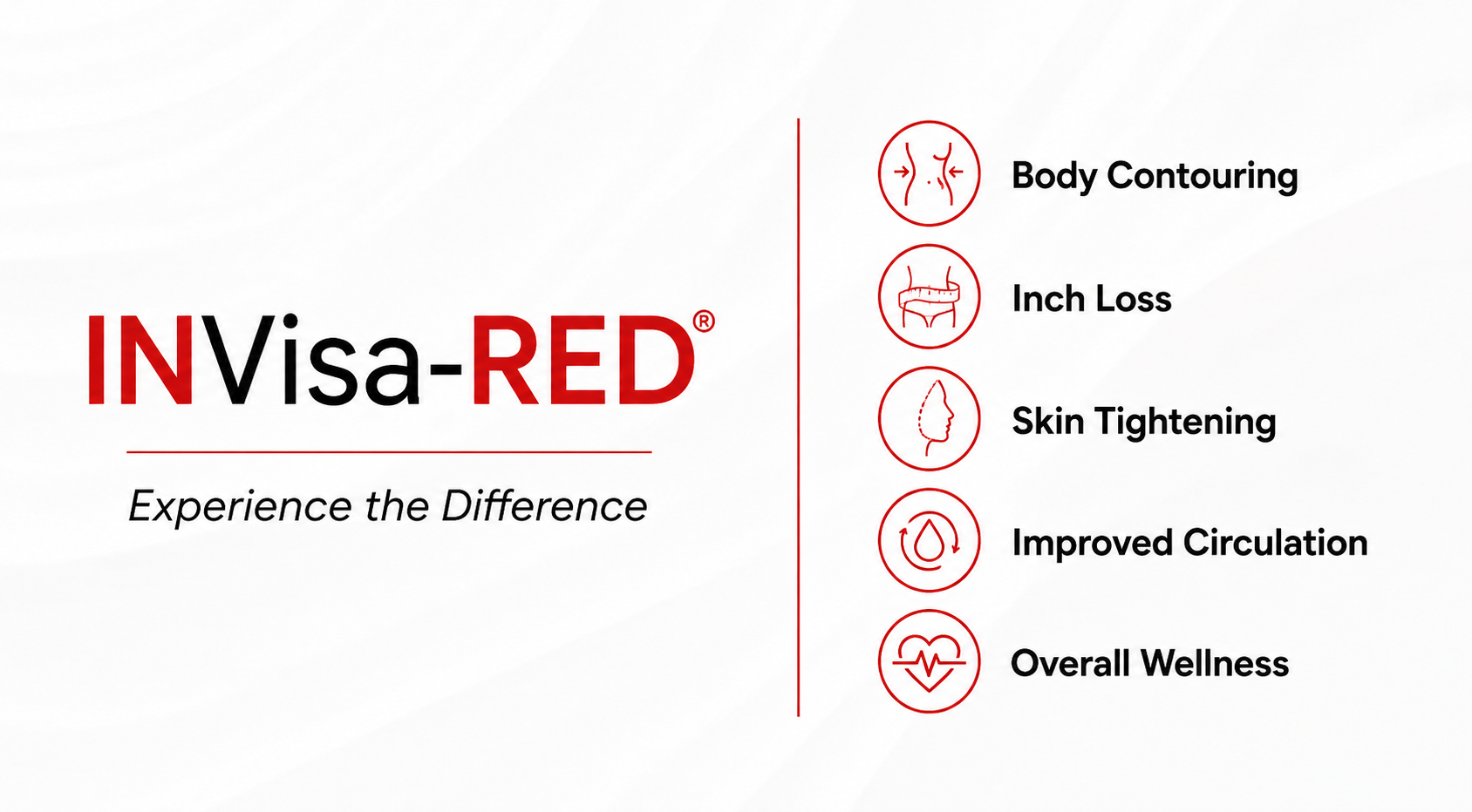 Invisa-RED body contouring and red light therapy in Buford Georgia